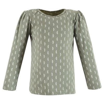 Hudson Baby Infant And Toddler Girl Long Sleeve T-Shirts, Fall Botanical 5 Hudson Baby Infant And Toddler Girl Long Sleeve T-Shirts, Fall Botanical - Image 5