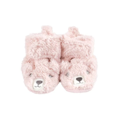 Hudson Baby Infant Girl Trapper Hat, Mitten And Bootie Set, Pink Bear 3 Hudson Baby Infant Girl Trapper Hat, Mitten And Bootie Set, Pink Bear - Image 3
