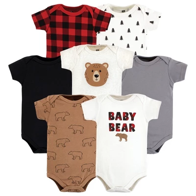 Hudson Baby Cotton Bodysuits, Brown Bear 15 Hudson Baby Cotton Bodysuits, Brown Bear - Image 15
