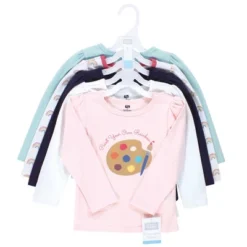 Hudson Baby Infant And Toddler Girl Long Sleeve T-Shirts, Creativity