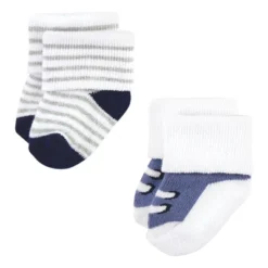Hudson Baby Infant Boy Cotton Rich Newborn And Terry Socks, Mom Dad Boy Navy Red -Hudson Baby Store GUEST cfb8808e 0ab9 4ef6 a781 4f232ed893a3
