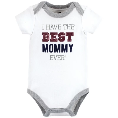Hudson Baby Infant Boy Cotton Bodysuits, Mamas Boy 4 Hudson Baby Infant Boy Cotton Bodysuits, Mamas Boy - Image 4