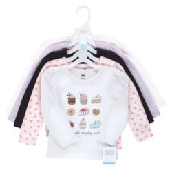 Hudson Baby Infant And Toddler Girl Long Sleeve T-Shirts, Bakery Tea Party