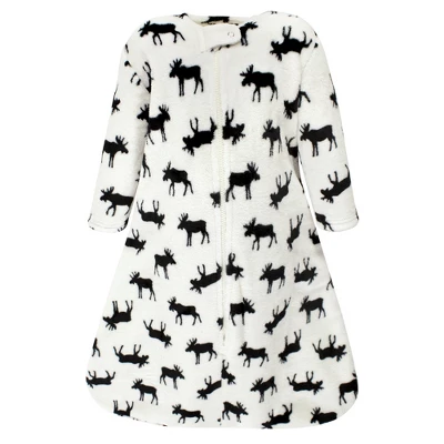 Hudson Baby Plush Long-Sleeve Sleeping Bag, Sack, Blanket, Moose 2 Hudson Baby Plush Long-Sleeve Sleeping Bag, Sack, Blanket, Moose - Image 2