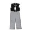 Hudson Baby Unisex Snow Bib Overalls With Fleece Top, Solid Charcoal