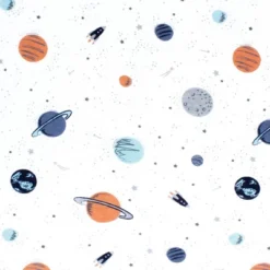 Hudson Baby Infant Boy Changing Pad Cover, Space, One Size