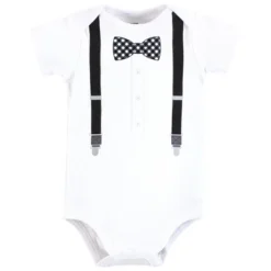 Hudson Baby Infant Boy Cotton Bodysuit, Pant And Shoe Set, Black Gingham Bow Tie 7 Hudson Baby Infant Boy Cotton Bodysuit, Pant And Shoe Set, Black Gingham Bow Tie -Hudson Baby Store GUEST da045707 9cc9 4567 8c6d b2afebd90688