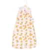 Hudson Baby Infant Girl Interlock Cotton Sleeveless Sleeping Bag, Citrus Orange