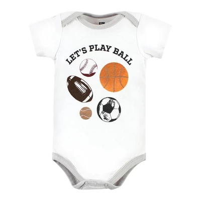 Hudson Baby Unisex Baby Cotton Bodysuits, Ball 2 Hudson Baby Unisex Baby Cotton Bodysuits, Ball - Image 2