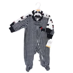 Hudson Baby Infant Girl Fleece Zipper Sleep And Play 2pk, Scottie Dog