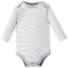 Hudson Baby Infant Boy Cotton Long-Sleeve Bodysuits 5pk, Mr Fox