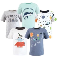 Hudson Baby Infant And Toddler Boy Short Sleeve T-Shirts, Solar System Shark -Hudson Baby Store GUEST e43d1abb d174 45db 8e97 612d1202add4