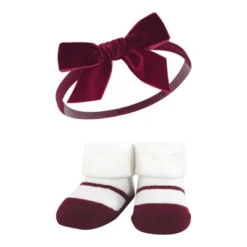 Hudson Baby Infant Girl Headband And Socks Giftset, Burgundy Pink Teal, One Size -Hudson Baby Store GUEST e6145cdd c5f8 4b67 a524 caec6fa72cab
