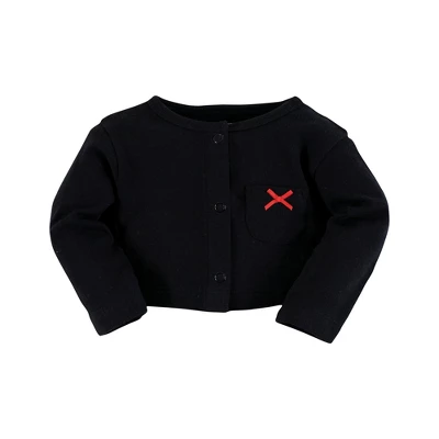 Hudson Baby Baby Girls Cotton Dress And Cardigan Set, Gold Heart Buffalo Plaid 4 Hudson Baby Baby Girls Cotton Dress And Cardigan Set, Gold Heart Buffalo Plaid - Image 4