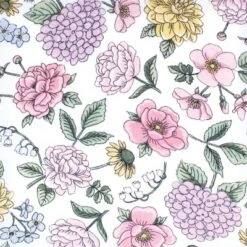 Hudson Baby Infant Girl Changing Pad Cover, Vintage Blossom, One Size