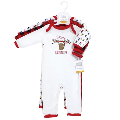 Hudson Baby Infant Boy Cotton Coveralls, Christmoose 1 Hudson Baby Infant Boy Cotton Coveralls, Christmoose