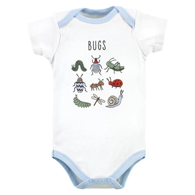 Hudson Baby Unisex Baby Cotton Bodysuits, Bugs 5-Pack 2 Hudson Baby Unisex Baby Cotton Bodysuits, Bugs 5-Pack - Image 2