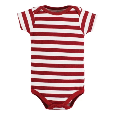 Hudson Baby Cotton Bodysuits, Sports Stripes 6 Hudson Baby Cotton Bodysuits, Sports Stripes - Image 6