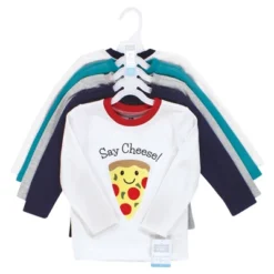 Hudson Baby Infant And Toddler Boy Long Sleeve T-Shirts, Fun Food