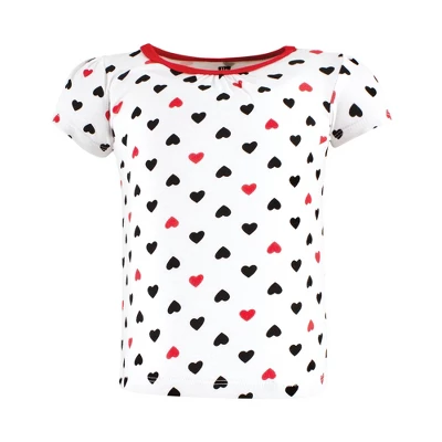 Hudson Baby Infant Girl Short Sleeve T-Shirts, Girl Mommy Red Black 3 Hudson Baby Infant Girl Short Sleeve T-Shirts, Girl Mommy Red Black - Image 3