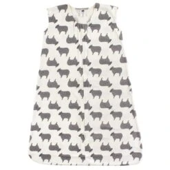 Hudson Baby Infant Cotton Sleeveless Wearable Sleeping Bag, Sack, Blanket, Sheep