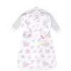 Hudson Baby Infant Girl Long-Sleeve Fleece Sleeping Bag, Basic Pink Floral