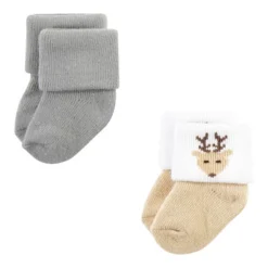 Hudson Baby Infant Boy Cotton Rich Newborn And Terry Socks, Woodland -Hudson Baby Store GUEST f54ef800 2f19 4c2e 9dc3 800952206a7a