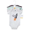 Hudson Baby Unisex Baby Cotton Bodysuits, Outer Space