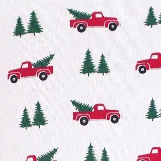 Hudson Baby Infant Boy Cotton Layette Set, Christmas Tree 2 Hudson Baby Infant Boy Cotton Layette Set, Christmas Tree - Image 2