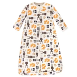 Hudson Baby Infant Boy Cotton Long-Sleeve Wearable Sleeping Bag, Sack, Blanket, Forest