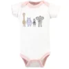 Hudson Baby Infant Girls Preemie Layette Set 4-Piece, Pink Safari, Preemie