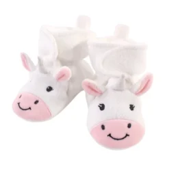 Hudson Baby Infant And Toddler Girl Cozy Fleece Booties, Magical Unicorn