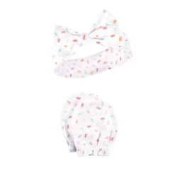 Hudson Baby Infant Girl Cotton Headband And Scratch Mitten Set, Ice Cream, 0-6 Months -Hudson Baby Store GUEST fdba422f 46fe 4e4d 80e4 0bcec9bd05b8