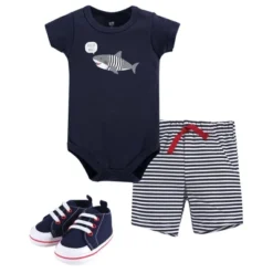 Hudson Baby Infant Boy Cotton Bodysuit, Shorts And Shoe 3pc Set, Blue Shark 7 Hudson Baby Infant Boy Cotton Bodysuit, Shorts And Shoe 3pc Set, Blue Shark -Hudson Baby Store GUEST ffa35a49 3f4c 4f1f 9dbc f7b2dc8ff6e0